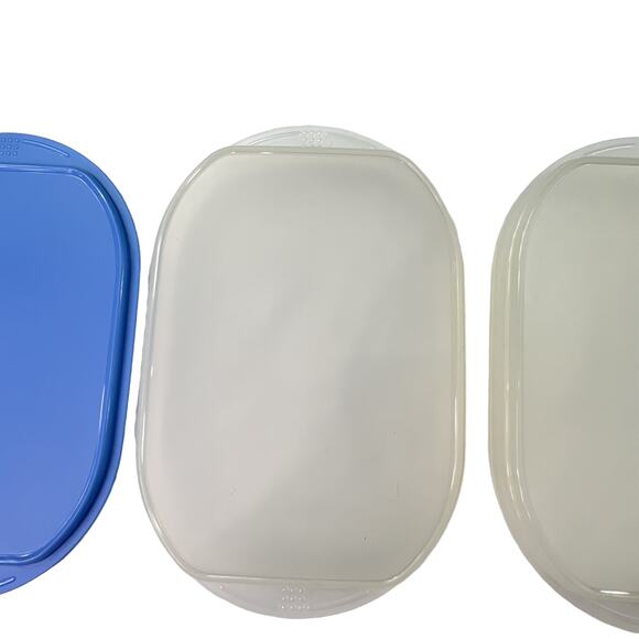 Tupperware Fridge Stackables  Cold Cuts Deli Meat Luncheon Container Blue Lid - Picture 9 of 16